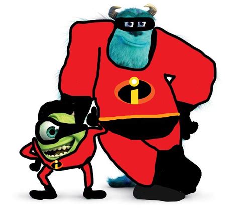 Mike And Sulley In Super Suits By Darkmoonanimation On Deviantart