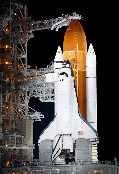 The Space Shuttle Endeavour Is Seen On Launch Pad 39a At Kennedy Space