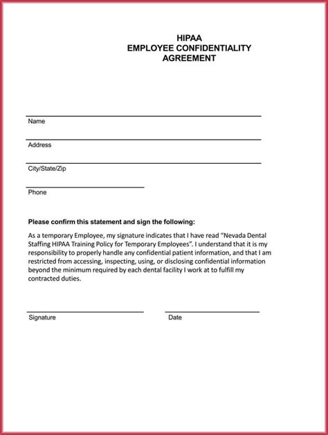 10 Free Employee Confidentiality Agreement Templates