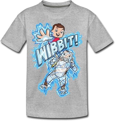 Fgteev Wibbit Kids Premium T Shirt Grey Youth Large Uk