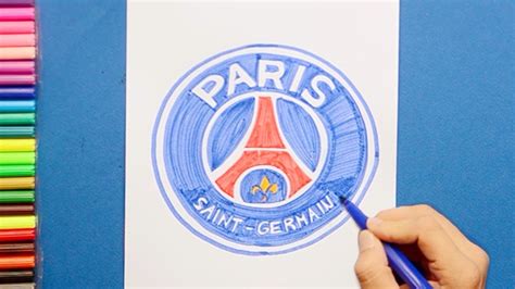 How To Draw Paris Saint Germain Badge Draw The Psg Logo Coloring Porn Sex Picture