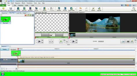 How To Crieate Videopad Video Editor Green Screen Effect Youtube