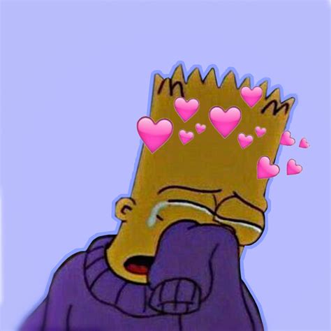 1080x1080 Sad Heart Bart Bart Simpson Heartbroken In 2019