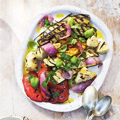 Chargrilled Vegetable Salad With Creamy Cashew Dressing Salad Recipes