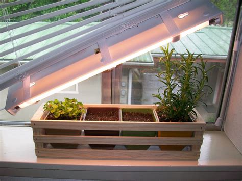Simple Indoor Herb Garden With Adjustable Grow Light 5 Steps With