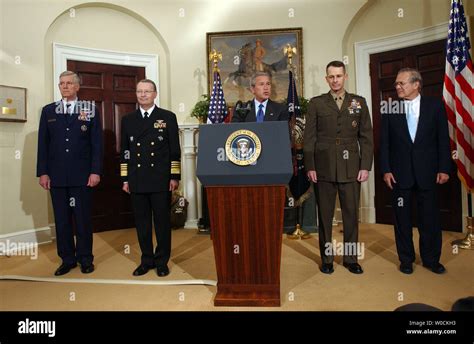 Us President George W Bush Nominates Marine Gen Peter Pace For