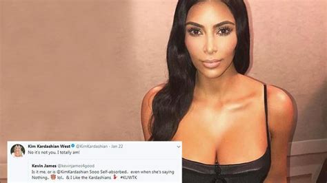 Kim Kardashian Admits Shes Totally Self Absorbed After Troll Calls Her Names On Twitter The