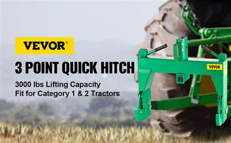 Vevor 3 Point Quick Hitch 3000 Lbs Lifting Capacity