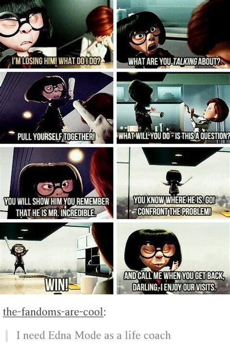 Edna For The Win Disney Memes Disney Funny The Incredibles