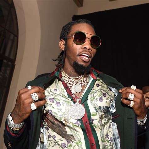 Migos Offset Wears Gucci Shirt And Sunglasses At Grammy After Party