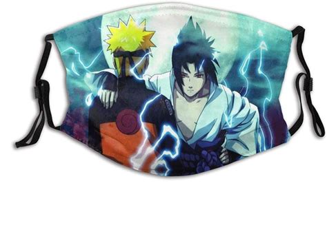 Naruto And Sasuke Naruto Face Mask With Pm25 Filter Sheet