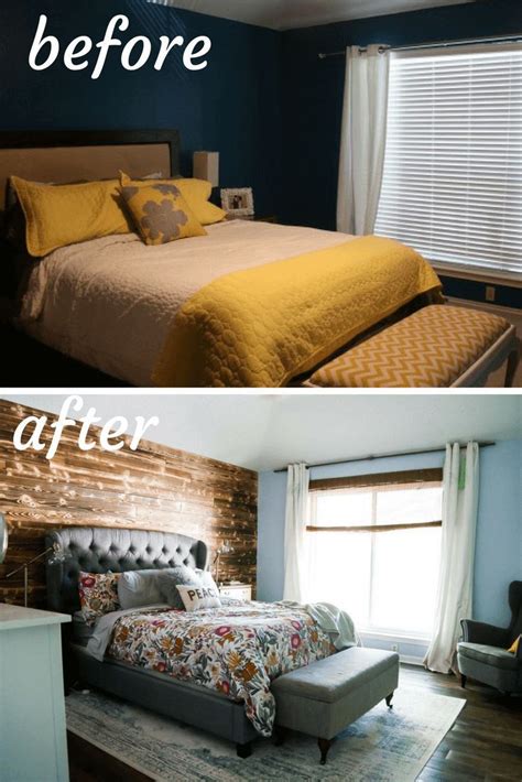 Master Bedroom Before And After A Renovation To A Beautiful Master
