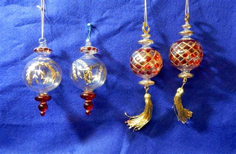 Finial Glass Ornaments Blown Glass Art Tiered Finial Etsy Blown