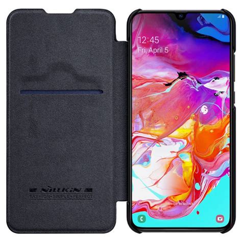 For Samsung Galaxy A70 Phone Case Nillkin Qin Flip Leather Cases Cover