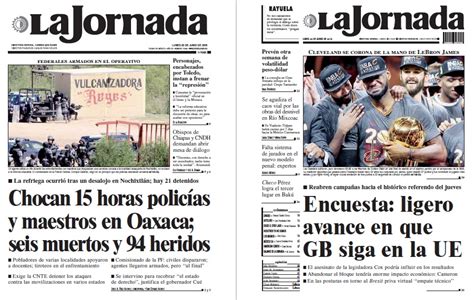 Noticias Guerrer S Sme Periódicos La Jornada Chocan 15 Horas Y Policías Y Maestros En Oaxaca