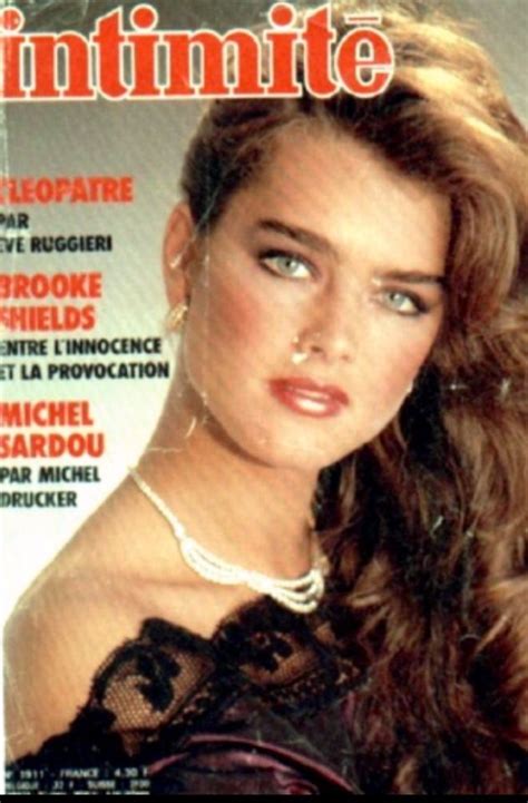 Brooke Shields Covers Intimite Magazine France Brooke Shields