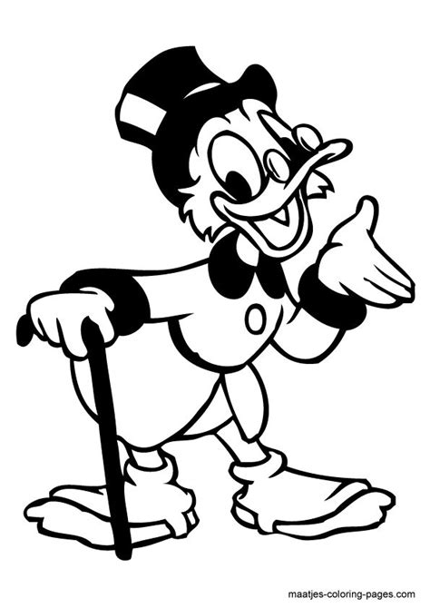 Scrooge Mcduck (With images) | Scrooge mcduck, Coloring pages, Coloring book pages