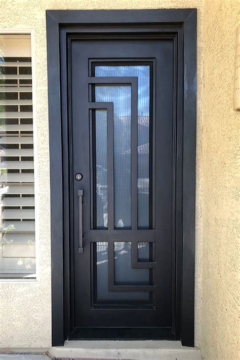 Modern Entryway Iron Door Iron Door Design Single Door Design Metal