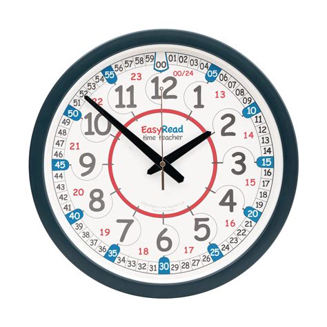 Hc1564958 Easy Read Time Teacher 24 Hour Classroom Wall Clock