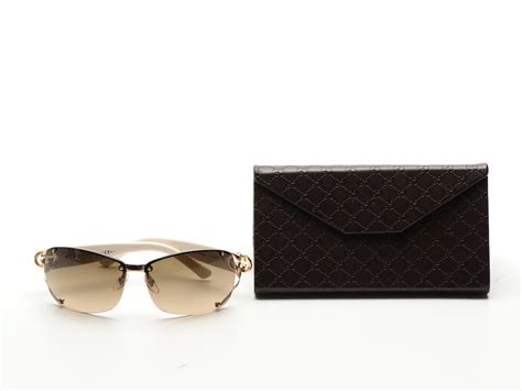 Gucci Gg Crystal 2820 F S Sunglasses With Case Ebth