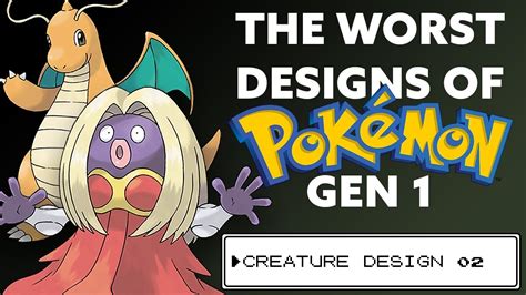 The Worst Pokémon Designs Of Gen 1 Pokémon Creature Design Review 02