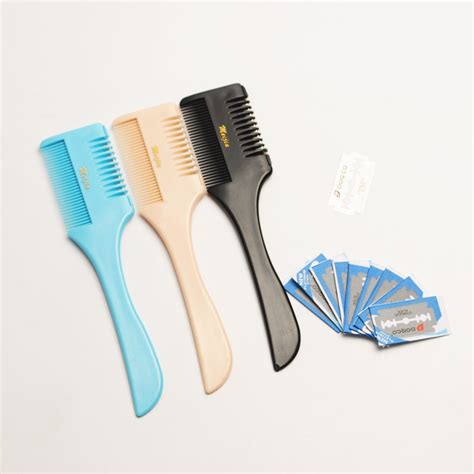 3 Pcs Quality Professional Hair Razor Comb Hair Razor Cutting Thinning