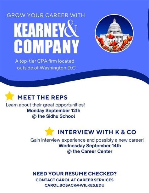 Kearney And Company To Visit Campus Today Wilkes