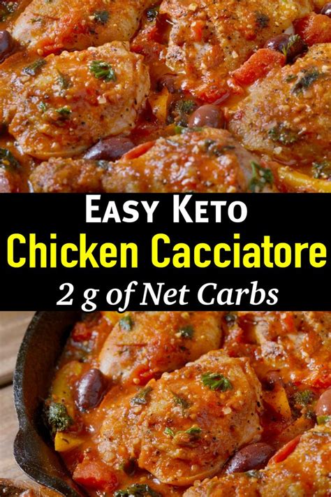 Cover and cook for 5 minutes or until spinach is wilted. Keto Chicken Cacciatore - Easy Low Carb Chicken Cacciatore ...