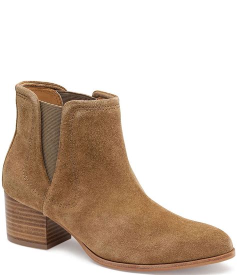 johnston and murphy trista suede chelsea boots dillard s