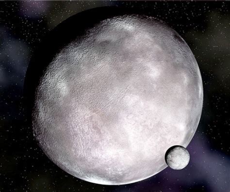 Eris And Her Moon Dysnomia Dwarf Planet Eris Dwarf Planet Planets
