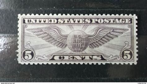 Rare Cents Us Postage Winged Globe Cent Air Mail Violet Usa Vintage Unused Superb
