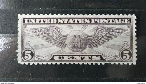 RARE CENTS US POSTAGE Winged Globe Cent Air Mail VIOLET USA VINTAGE UNUSED SUPERB