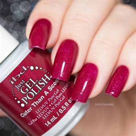 Fabulous Nail Art Can Be Created With This Red Shimmer Gel Polish