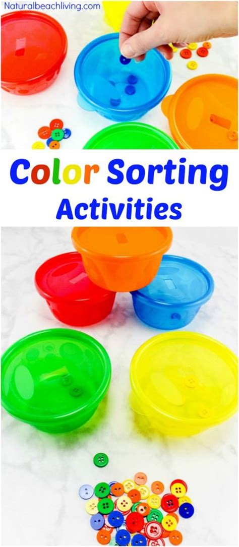 Easy Color Sorting Activities For Preschoolers And Toddlers Natural
