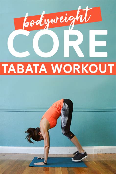 12 Minute Bodyweight Tabata Workout Series Core