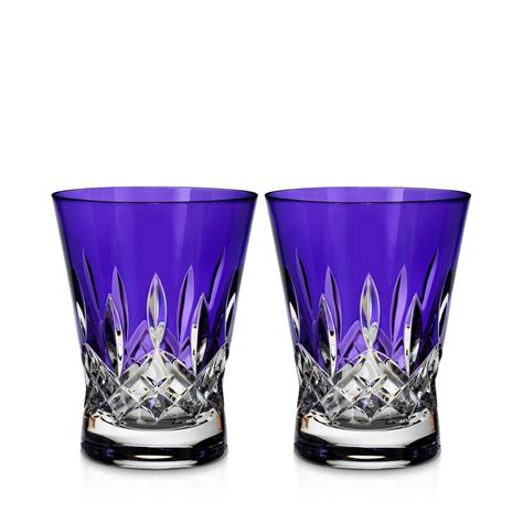 Waterford Lismore Pops Double Old Fashioned Glass Set Of 2 Waterford Crystal Lismore