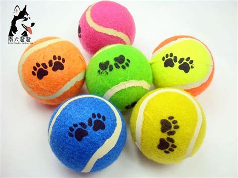 Pet Dog Toys Tennis Ball Hard Elastic Color
