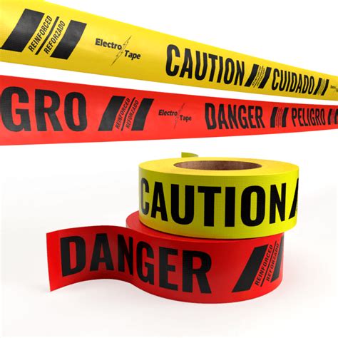 Reinforced Caution And Danger Tape 867 Series Electro Tape