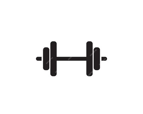 Premium Vector Barbel Dumbbell Gym Icon Logo Template