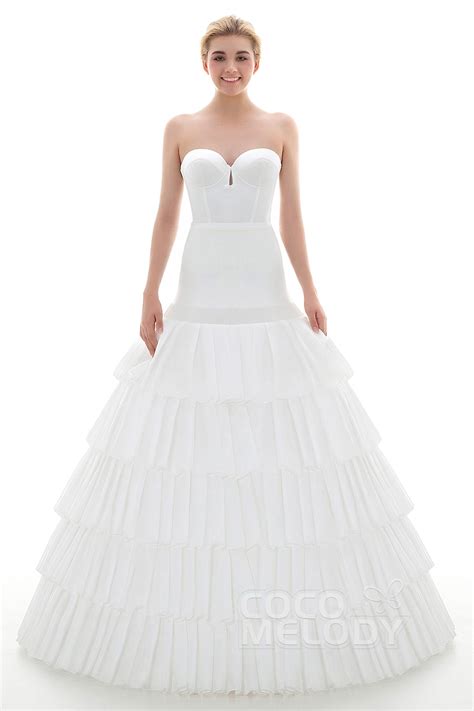 Cocomelody Ball Gown Floor Length Taffeta Wedding Petticoats Cp0016004