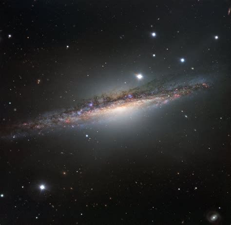 Spiral Galaxy Captured In Unique Gorgeous Edge On View Video Photos