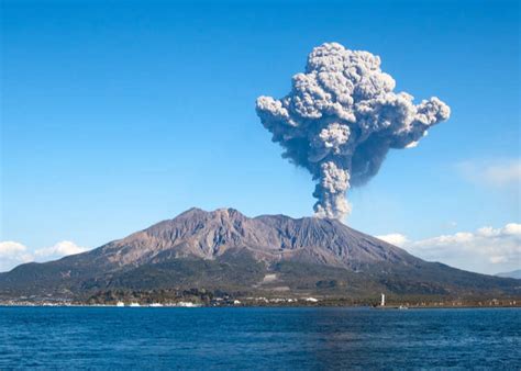 Highest Level Alert Raised As Sakurajima Volcano Erupts In Japan The