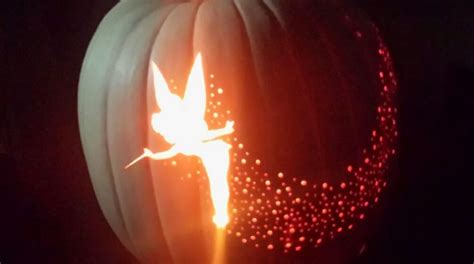 How To Tinker Bell Pixie Dust Pumpkin Carving Make