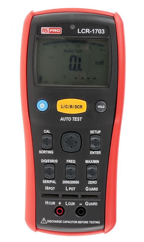 Rs Pro Lcr 1703 Handheld Lcr Meter 20mf 200 MΩ 20000h Rs
