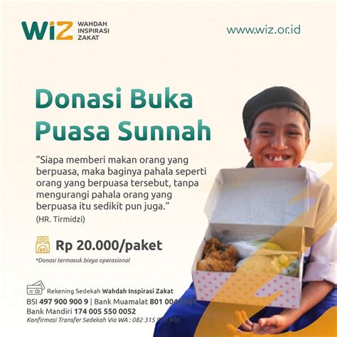 Donasi Buka Puasa Sunnah Wahdah Inspirasi Zakat