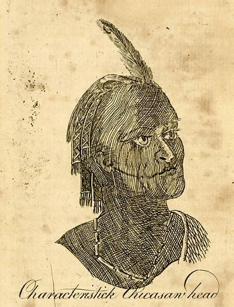 Sketch Of Chickasaw Warrior 1775 Encyclopedia Of Alabama