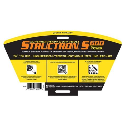 Seymour Structron S600 Power Steel Tine Leaf Rake Hoover Fence Co