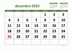 Calendário Dezembro 2023 | WikiDates.org