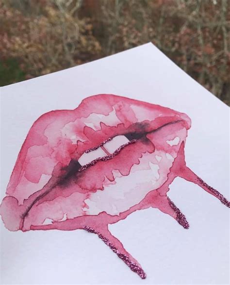 Lips Painting Art Painting Acrylic Watercolor Art Cute Canvas Paintings Painting Canvases