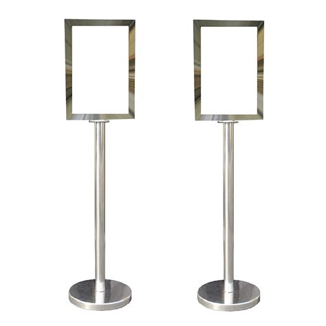Sign Holder With Chrome Stanchion Party Rentals Nyc New York Party Rentals Llc